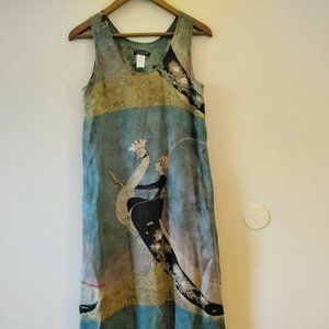 Citron Silk Tank Dress and Jacket